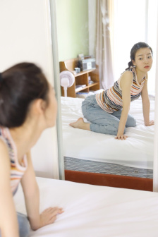 给女儿开泡